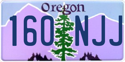 OR license plate 160NJJ