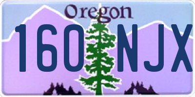OR license plate 160NJX