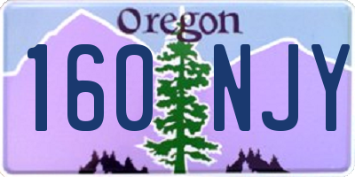 OR license plate 160NJY