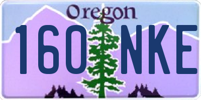 OR license plate 160NKE