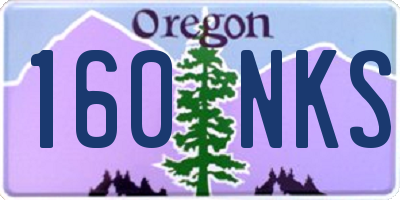 OR license plate 160NKS