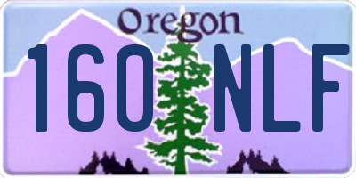 OR license plate 160NLF