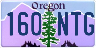 OR license plate 160NTG