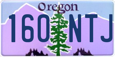 OR license plate 160NTJ