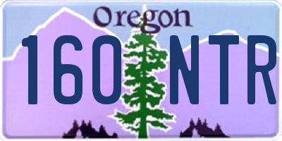 OR license plate 160NTR