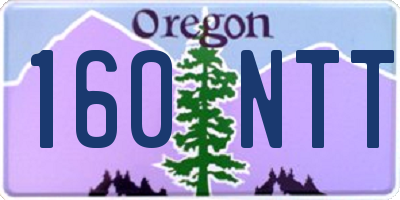 OR license plate 160NTT