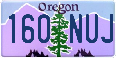 OR license plate 160NUJ