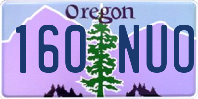 OR license plate 160NUO