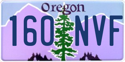 OR license plate 160NVF
