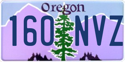 OR license plate 160NVZ