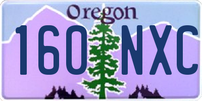 OR license plate 160NXC