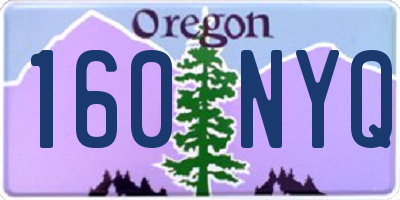 OR license plate 160NYQ
