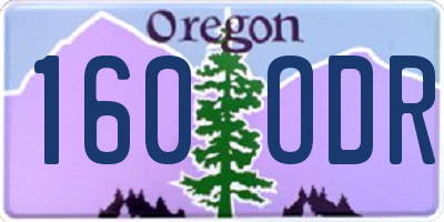 OR license plate 160ODR
