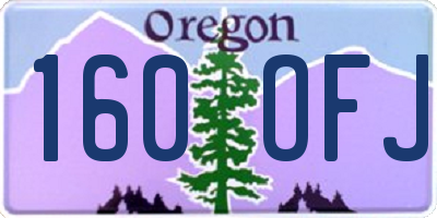 OR license plate 160OFJ