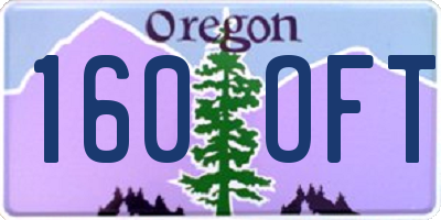OR license plate 160OFT