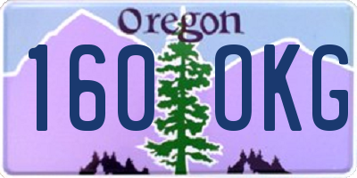 OR license plate 160OKG