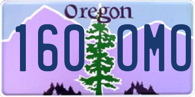 OR license plate 160OMO