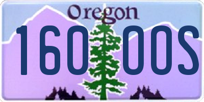 OR license plate 160OOS