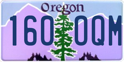 OR license plate 160OQM