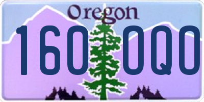 OR license plate 160OQO