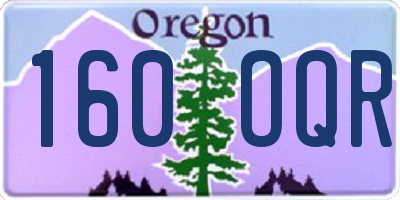 OR license plate 160OQR