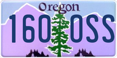 OR license plate 160OSS