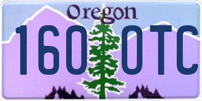 OR license plate 160OTC