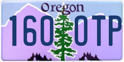 OR license plate 160OTP