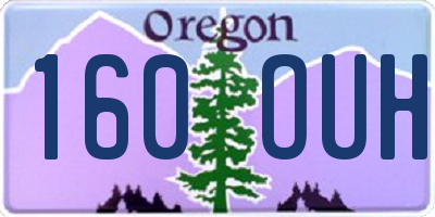 OR license plate 160OUH