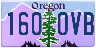 OR license plate 160OVB