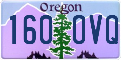 OR license plate 160OVQ