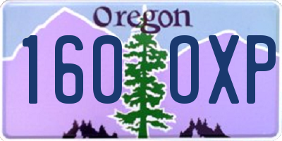 OR license plate 160OXP