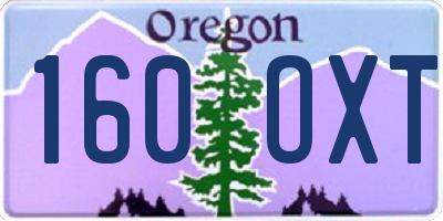 OR license plate 160OXT