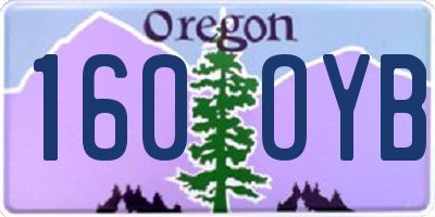 OR license plate 160OYB