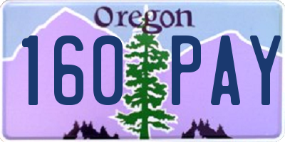 OR license plate 160PAY