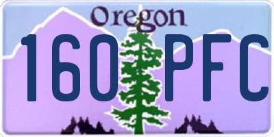 OR license plate 160PFC