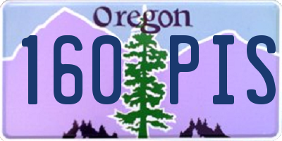 OR license plate 160PIS