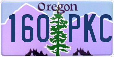 OR license plate 160PKC