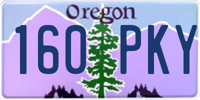 OR license plate 160PKY