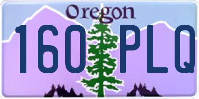 OR license plate 160PLQ