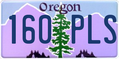 OR license plate 160PLS