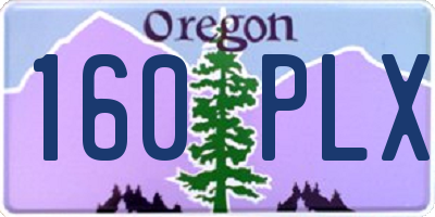 OR license plate 160PLX