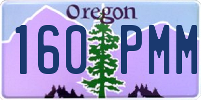 OR license plate 160PMM
