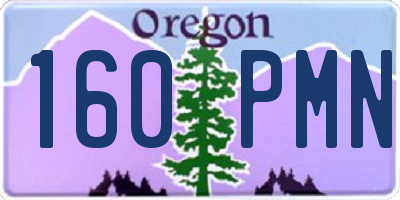 OR license plate 160PMN