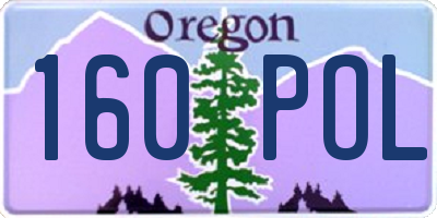 OR license plate 160POL
