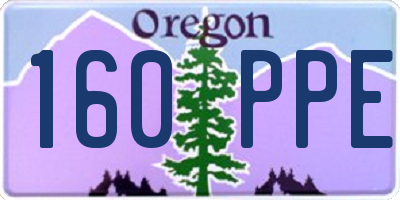 OR license plate 160PPE