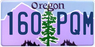 OR license plate 160PQM