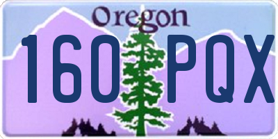 OR license plate 160PQX