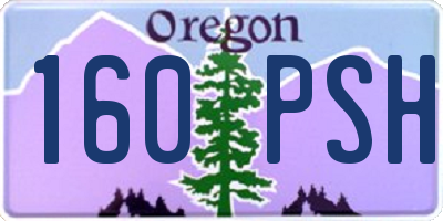 OR license plate 160PSH
