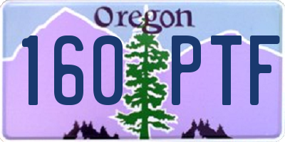 OR license plate 160PTF